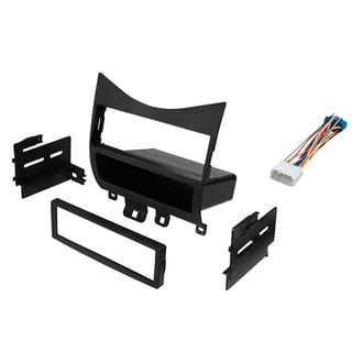 American International® - Single DIN Black Stereo Dash Kit with Storage Pocket