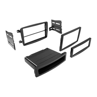 American International® - Double DIN Black Stereo Dash Kit with Storage Pocket