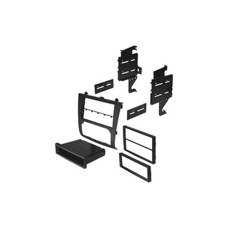 American International® - Double DIN Black Stereo Dash Kit with Optional Storage Pocket