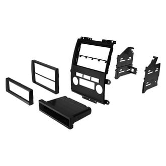 American International® - Double DIN Black Stereo Dash Kit with Storage Pocket