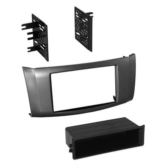 American International® - Double DIN Gray Stereo Dash Kit with Storage Pocket