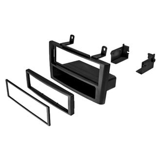 American International® - Single DIN Black Stereo Dash Kit with Storage Pocket