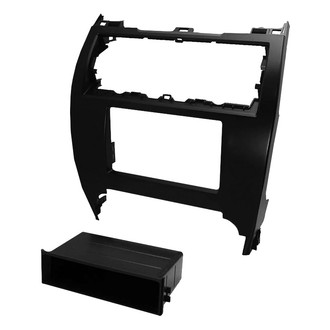 American International® - Double DIN Black Stereo Dash Kit with Storage Pocket