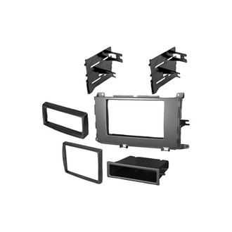 American International® - Double DIN Black Stereo Dash Kit with Storage Pocket