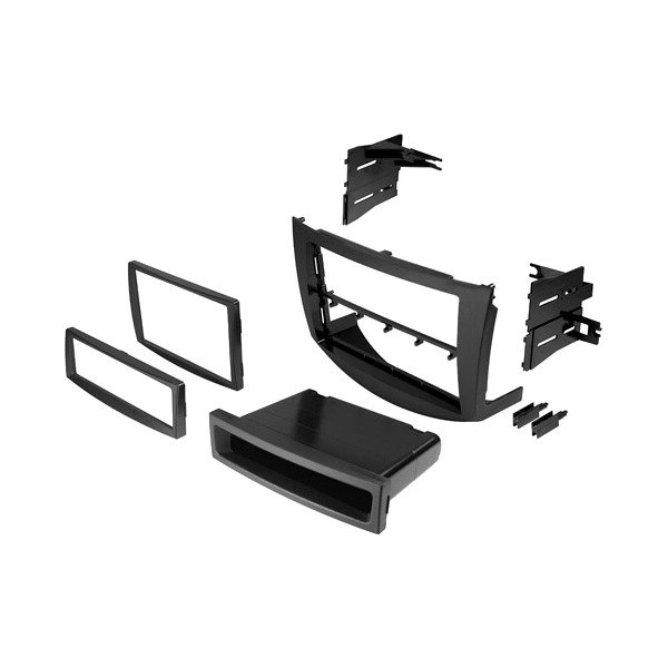American International® - Double DIN Black Stereo Dash Kit with Storage Pocket
