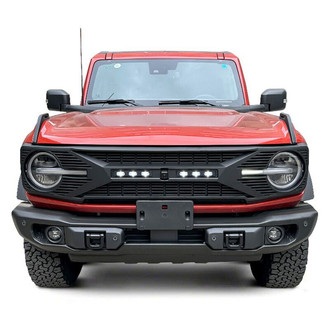 American Modified® - 1-Pc Tomahawk Style Matte Black Main Grille