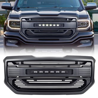 American Modified® - 1-Pc Armor Style Matte Black Main Grille
