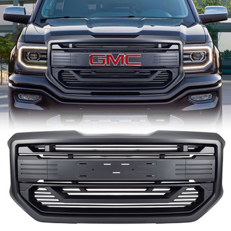 American Modified® - 1-Pc Armor Style Matte Black Main Grille