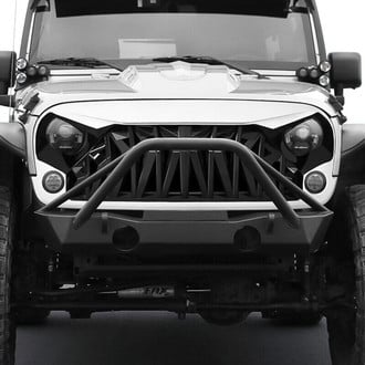 American Modified® - 1-Pc Shark Style Black and White Main Grille
