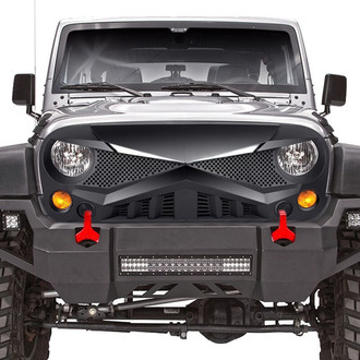 American Modified® - 1-Pc Hawke Style Matte Black Main Grille