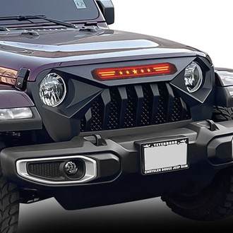 American Modified® - 1-Pc Demon Style Matte Black Main Grille