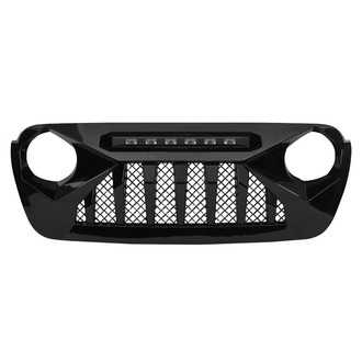 American Modified® - 1-Pc Demon Style Glossy Black Main Grille