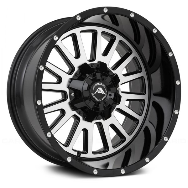 AMERICAN OFF-ROAD® - A105 Black with Machined Face