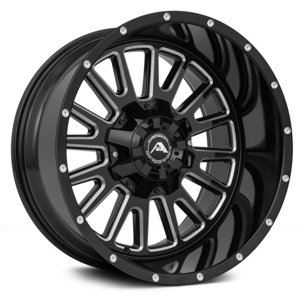 AMERICAN OFF-ROAD® - A105 Black with Milled Accents