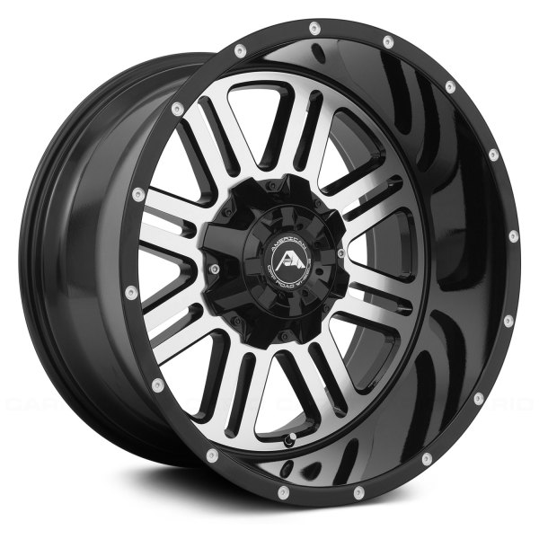 AMERICAN OFF-ROAD® - A106 Black with Machined Face