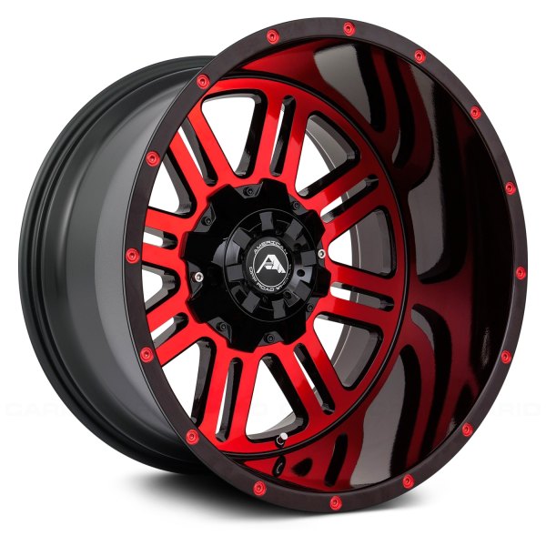 AMERICAN OFF-ROAD® - A106 Black with Machined Red Face