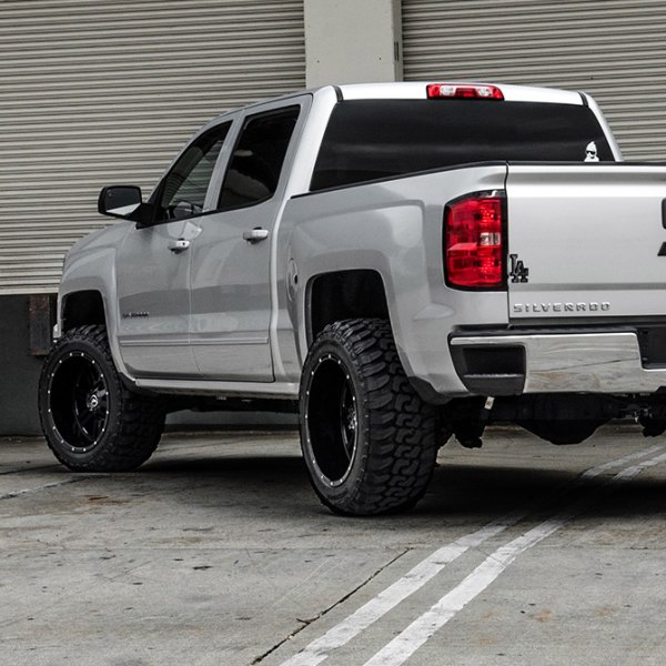 AMERICAN OFF-ROAD® -  A106 Black Milled Accents Chevy Silverado