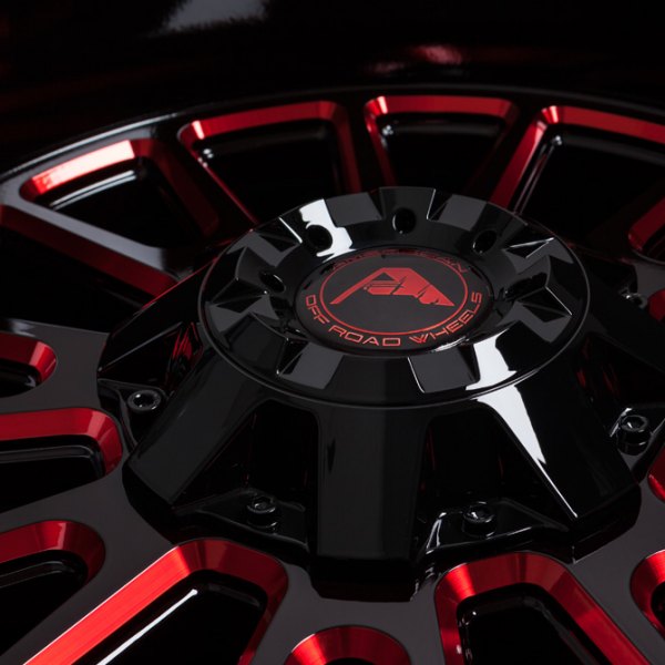 AMERICAN OFF-ROAD® -  Black Red Milled