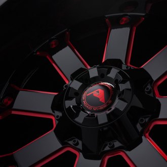 AMERICAN OFF-ROAD® -  Gloss Black Red Milled Accents