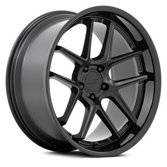 AMERICAN RACING® - AR942 BISHOP 1PC Matte Black with Gloss Black Lip