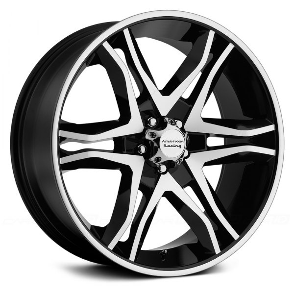 AMERICAN RACING® AR893 MAINLINE 1PC Wheels Gloss Black with Machined Face Rims AR89328563335