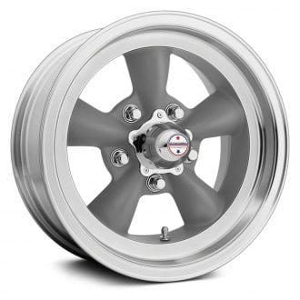 AMERICAN RACING® - VN105D TORQ THRUST D 1PC Gray with Machined Lip