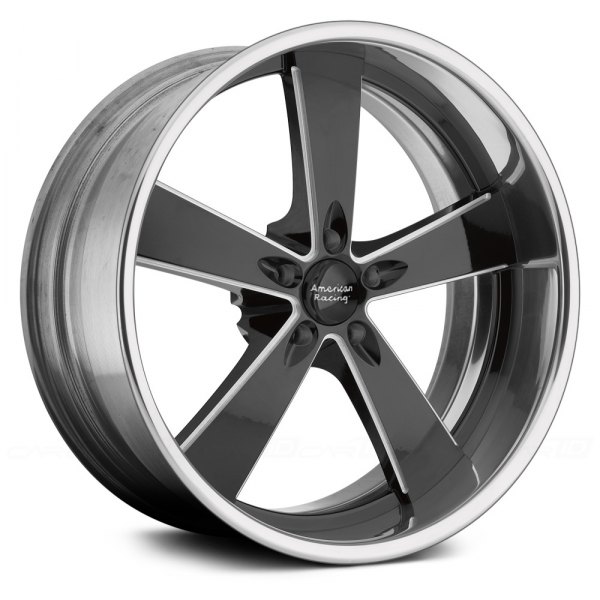 AMERICAN RACING® - VN472 BURNOUT Gloss Black with Milled Spokes and SS Lip