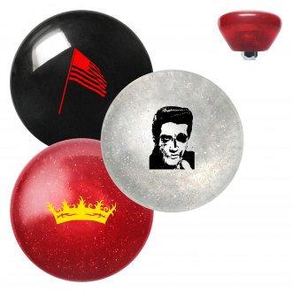 American Shifter 108121 Black Shift Knob with M16 x 1.5 Insert Red Wheel of Dharma