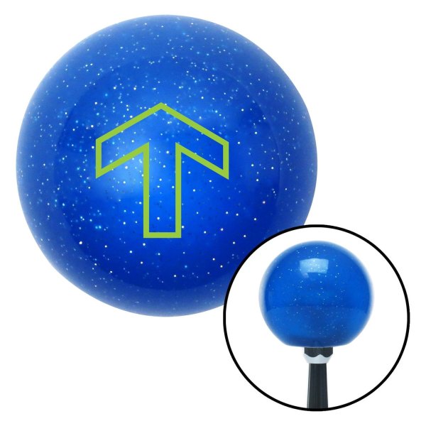 American Shifter® - Old Skool Series Translucent Blue with Metal Flakes Custom Shift Knob (M16 x 1.5 Insert)