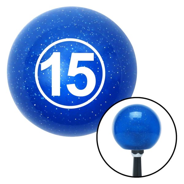 American Shifter® - Old Skool Series Translucent Blue with Metal Flakes Custom Shift Knob (M16 x 1.5 Insert)