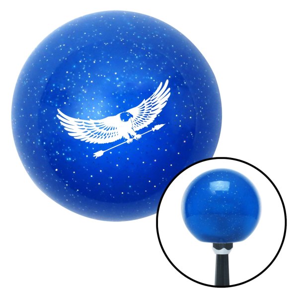 American Shifter® - Old Skool Series Translucent Blue with Metal Flakes Custom Shift Knob (M16 x 1.5 Insert)