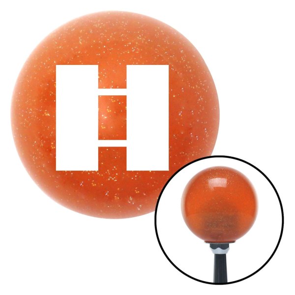 American Shifter® - Old Skool Series Translucent Orange with Metal Flakes Custom Shift Knob (M16 x 1.5 Insert)