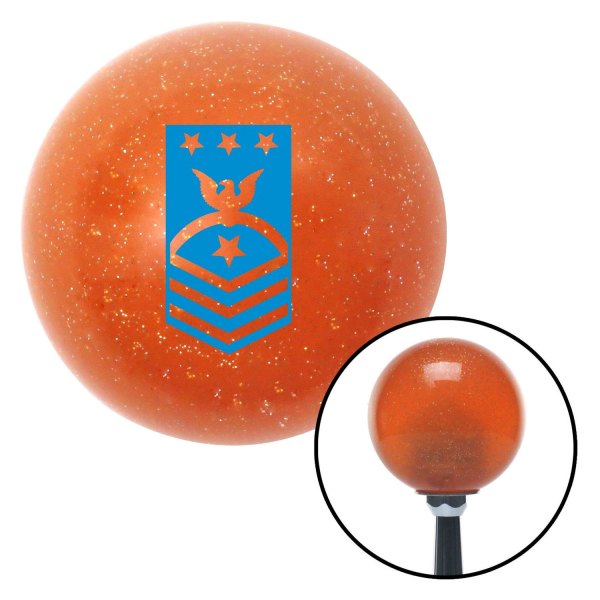 American Shifter® - Old Skool Series Translucent Orange with Metal Flakes Custom Shift Knob (M16 x 1.5 Insert)