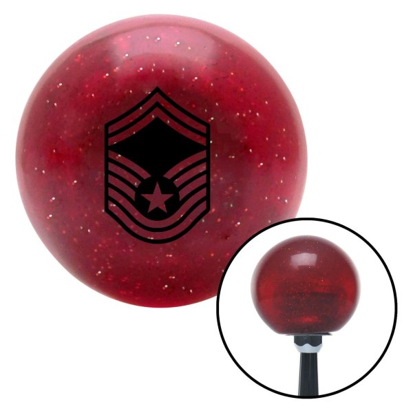 American Shifter® - Old Skool Series Translucent Red with Metal Flakes Custom Shift Knob (M16 x 1.5 Insert)