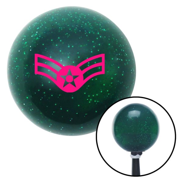 American Shifter® - Old Skool Series Translucent Green with Metal Flakes Custom Shift Knob (M16 x 1.5 Insert)