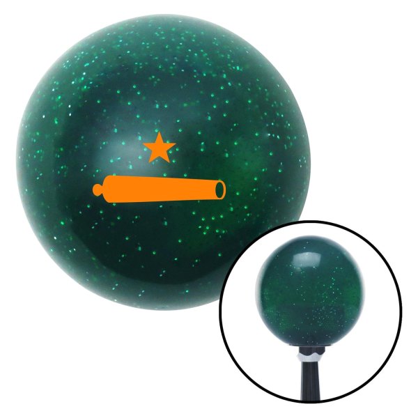 American Shifter® - Old Skool Series Translucent Green with Metal Flakes Custom Shift Knob (M16 x 1.5 Insert)