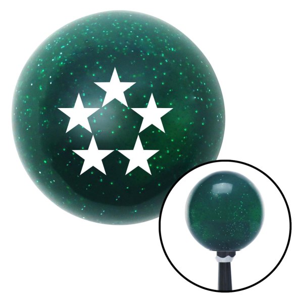 American Shifter® - Old Skool Series Translucent Green with Metal Flakes Custom Shift Knob (M16 x 1.5 Insert)