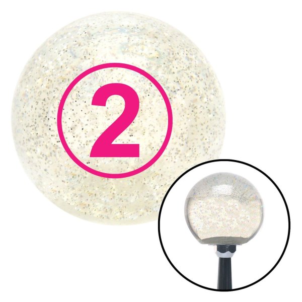 American Shifter® - Old Skool Series Clear with Metal Flakes Custom Shift Knob (M16 x 1.5 Insert)