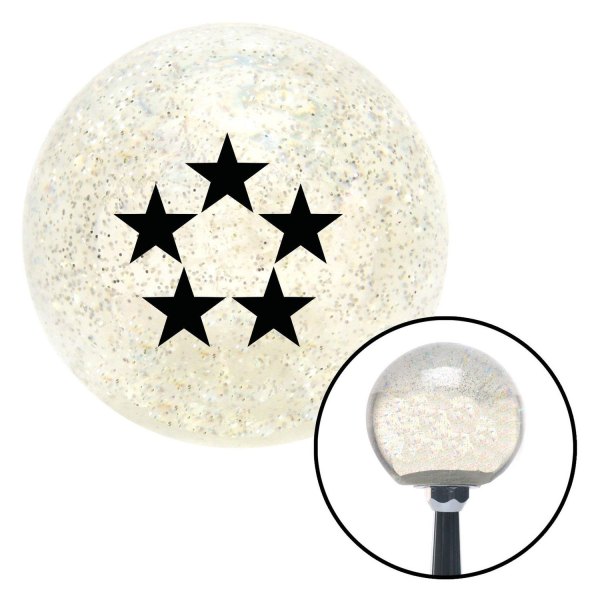 American Shifter® - Old Skool Series Clear with Metal Flakes Custom Shift Knob (M16 x 1.5 Insert)