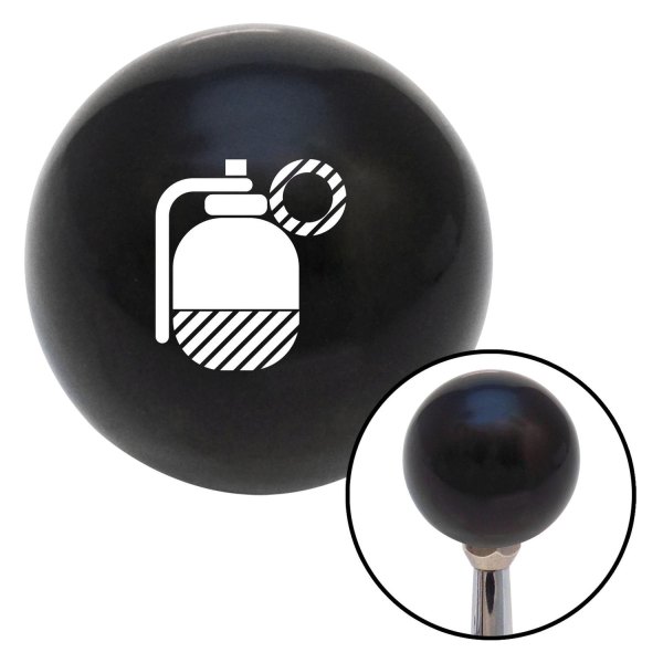 American Shifter® - Billiard Cue Ball Series Black Custom Shift Knob (M16 x 1.5 Insert)