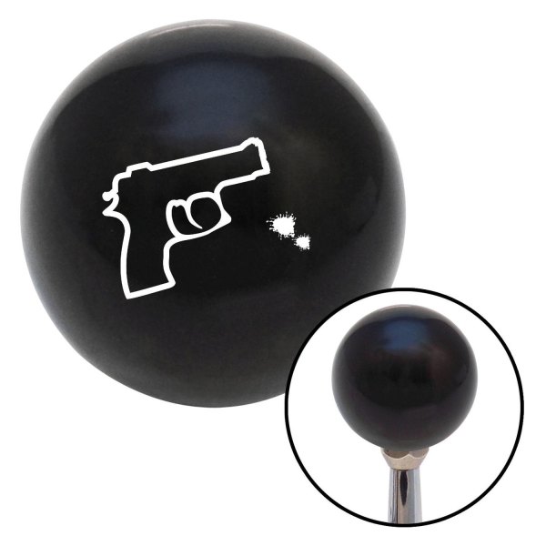 American Shifter® - Billiard Cue Ball Series Black Custom Shift Knob (M16 x 1.5 Insert)