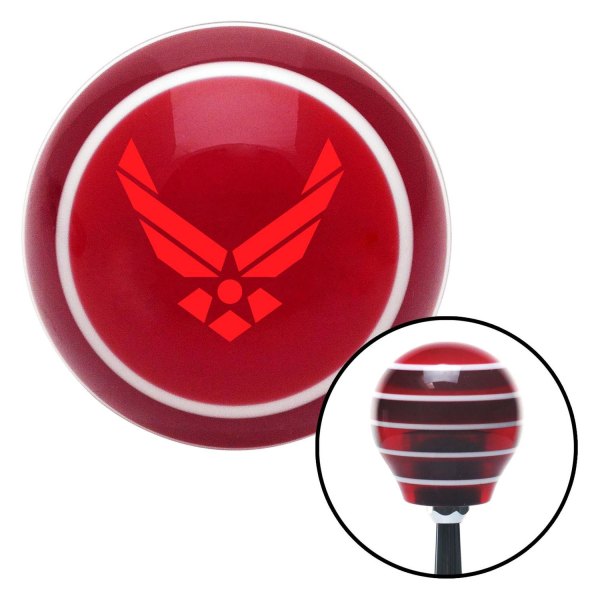 American Shifter® - Old Skool Series Red Super Stripe Custom Shift Knob (M16 x 1.5 Insert)