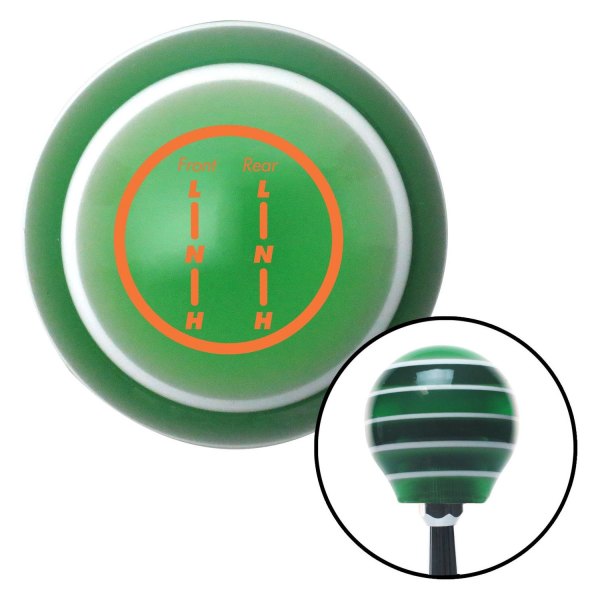 American Shifter® ASCSNX107550 Old Skool Series Green Super Stripe