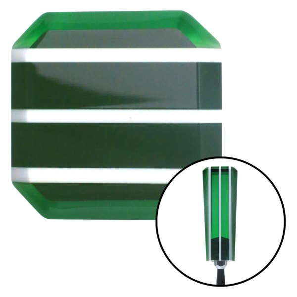 American Shifter® - Green Stripe Stix Custom Shift Knob