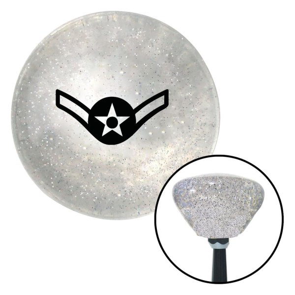 American Shifter® - Retro Series Clear with Metal Flakes Custom Shift Knob (M16 x 1.5 Insert)