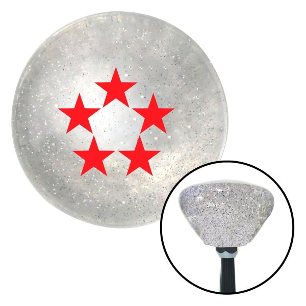 American Shifter® - Retro Series Clear with Metal Flakes Custom Shift Knob (M16 x 1.5 Insert)