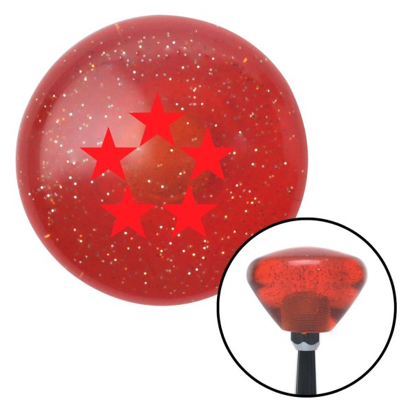 American Shifter® - Retro Series Translucent Orange with Metal Flakes Custom Shift Knob (M16 x 1.5 Insert)