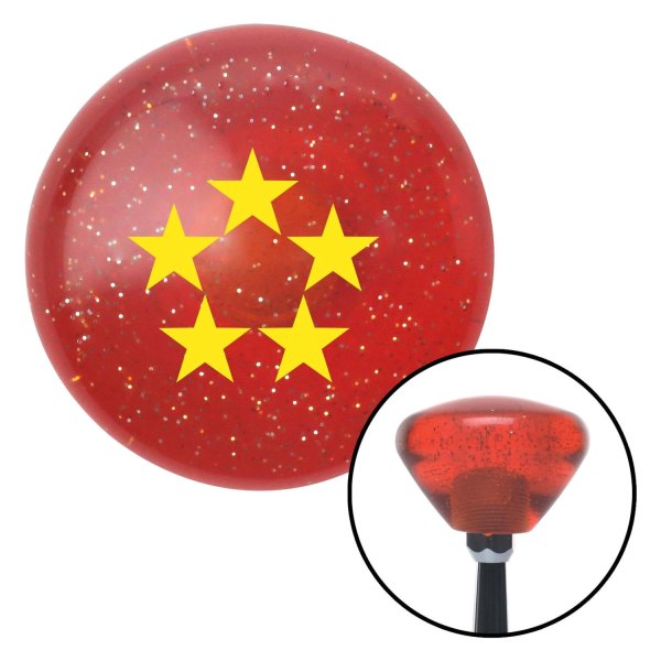 American Shifter® - Retro Series Translucent Orange with Metal Flakes Custom Shift Knob (M16 x 1.5 Insert)