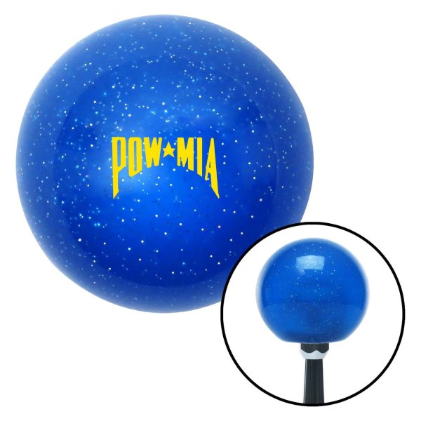 American Shifter® - Old Skool Series Translucent Blue with Metal Flakes Custom Shift Knob (M16 x 1.5 Insert)