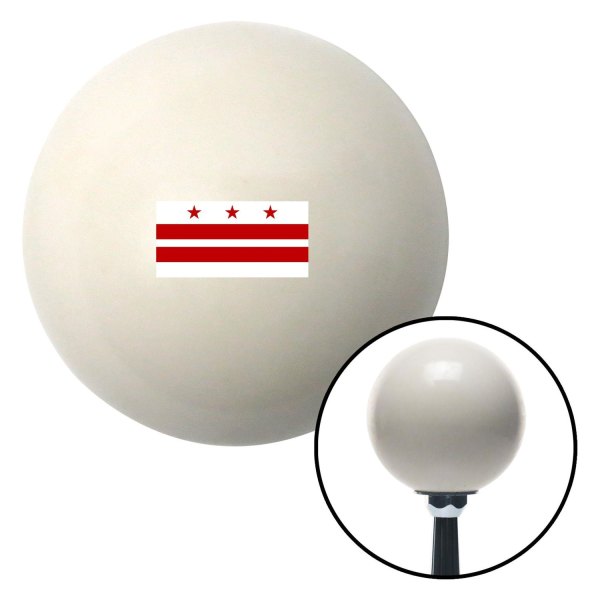 American Shifter® - Billiard Cue Ball Series Ivory Custom Shift Knob (M16 x 1.5 Insert)